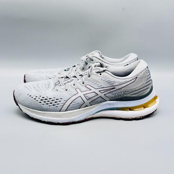 Asics Shoes Womens 7.5 Gray Blue Gel Kayano 28 Mesh Running Athletic Sneakers - Picture 5 of 12